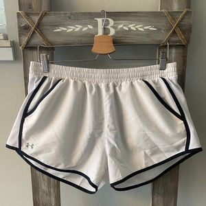 Under Armour 3” White Athletic Shorts